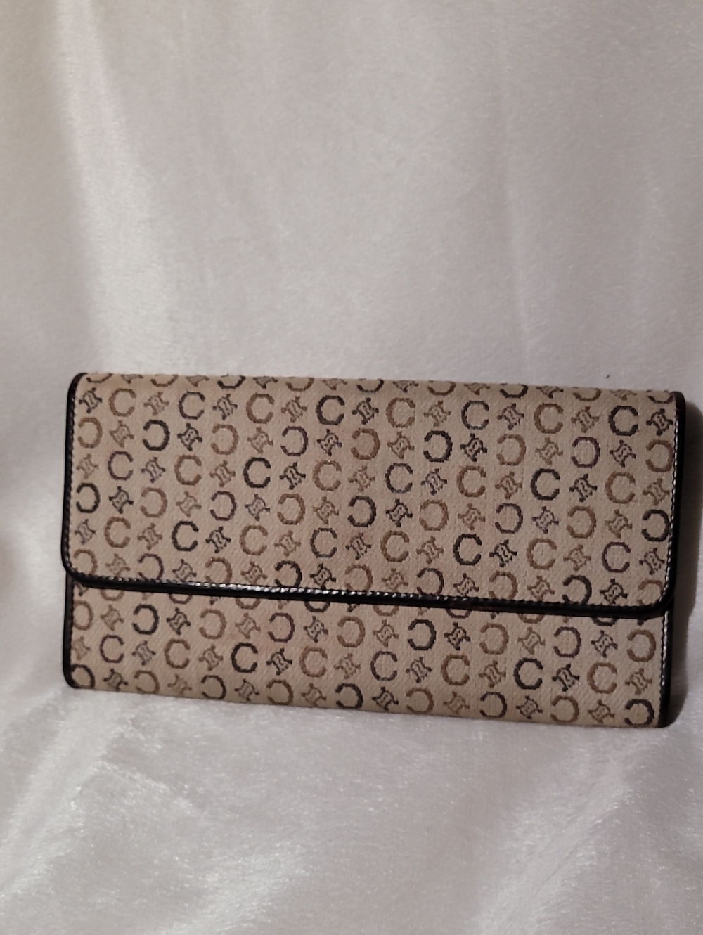 Celine C Macadam Canvas Long Wallet